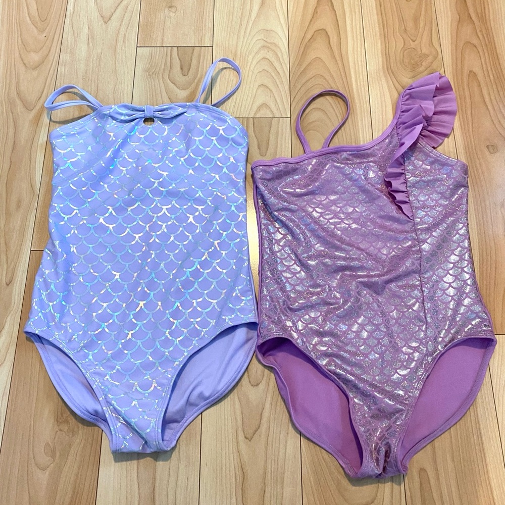 Cat & Jack girls swimsuits size 10/12